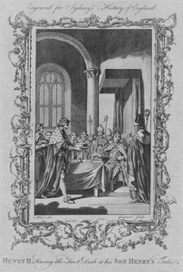 Henry II serving the first dish to his son Henry