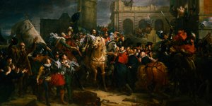 Henry IV of France entering Paris, 22 March 1594 19th century