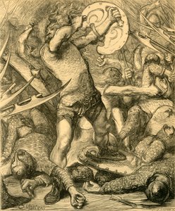 Hereward Cutting His Way Through the Norman Host, c1890 by Unbekannt