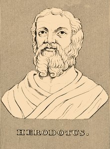 Herodotus, c484-c425 BC, 1830 by Unbekannt
