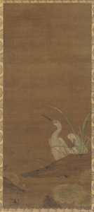 Herons and Water Plants by Unbekannt