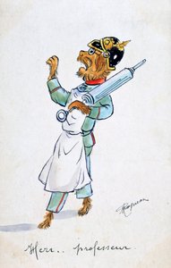 Herr Professor, Vintage French Postcard by Unbekannt