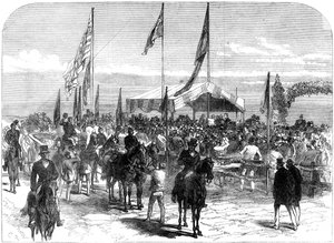 His Royal Highness Receiving the Address of the Glenelg Corporation, Australia, 1868 by Unbekannt