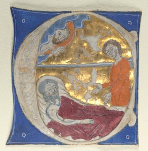 Historiated Initial Excised from a Bible by Unbekannt
