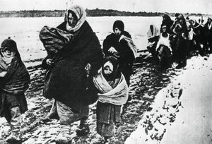 Homeless Refugee Women and Children, Russia