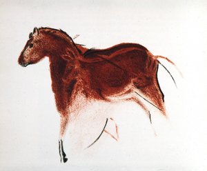 Horse and Hind, Palaeolithic cave painting from Altamira, southern Spain by Unbekannt