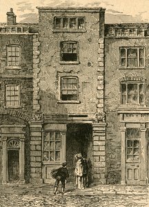 House Said to Have Been Occupied by Dryden in Fetter Lane, 1897