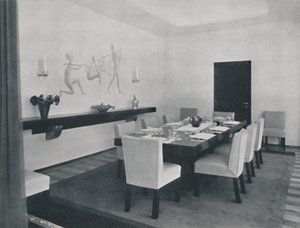 House in Bucharest by Rudolf Frankel - The dining room by Unbekannt