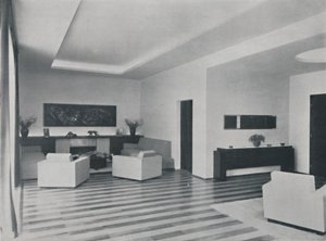 House in Bucharest by Rudolf Frankel - The sitting room, 1942