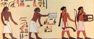 How An Ancient Egyptian Painted The Coming Of The Israelites Into Egypt by Unbekannt