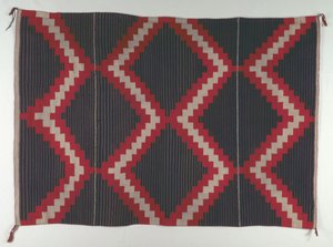 Hubbell Revival-style Rug with Moki Moqui Stripes, c. 1890-1910 by Unbekannt
