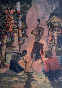 Human Sacrifice, Lafayette, Louisiana, USA, 1912 by Unbekannt