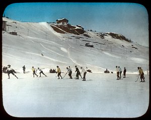 Ice hockey, St Moritz, Switzerland by Unbekannt