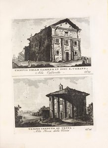 Illustration from the book Ancient and Modern Views of the Most Interesting Places in the City of Rome by unknown author and published by Presso Venanzio Monaldini, Stefano Piale in Piazza di Spagna (ca. 1820) by Unbekannt