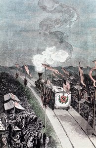 Illustration from De la Terre a la Lune by Jules Verne by Unbekannt