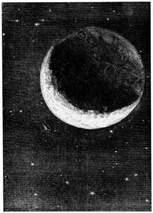 Illustration from De la Terre à la Lune by Jules Verne, 1865 by Unbekannt