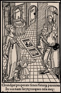 Illustration to the Book Ship of Fools by Sebastian Brant, 1497