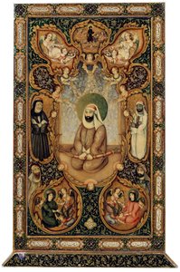 Imam Ali Ali ibn Abi Talib with His Sons Hasan and Husayn