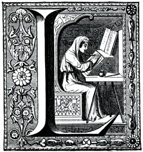 Initial letter L, 1870 by Unbekannt