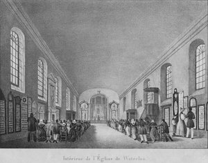 Interior of the Church of Waterloo by Unbekannt