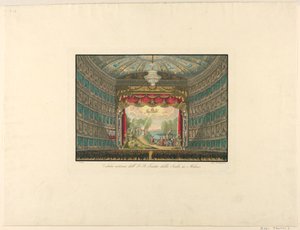 Interior View, La Scala Theater, Milan by Unbekannt