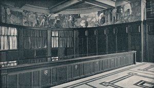 Interior of Grand Trunk Railways New London Offices with Tempera Frieze by Frank Brangwyn, c1909 by Unbekannt