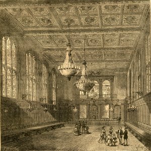Interior of Merchant Taylors Hall, 1897