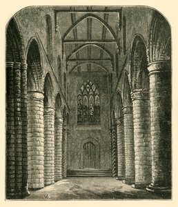 Interior of the Abbey Nave, Looking West by Unbekannt