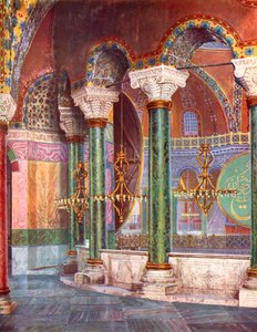 Interior of the Church of S. Sophia, Istanbul, Turkey by Unbekannt