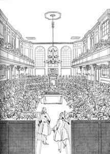 Interior of the House of Commons in 1742, 1905 by Unbekannt
