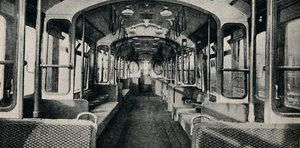 Interior of the Latest Type of Tube Coach by Unbekannt