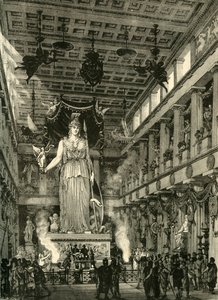 Interior of the Parthenon, Restored, 1890 by Unbekannt