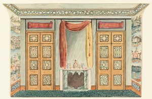 Interior with Chinese Wallpaper