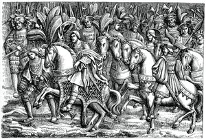 Interview between Francis I and Henry VIII, on the Field of the Cloth of Gold by Unbekannt