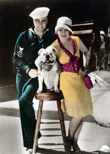 James Hall and Clara Bow, American Actors by Unbekannt