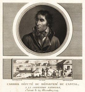 Jean-Baptiste Carrier, Deputy of the Department of Cantal at the National Convention, guillotined 1794