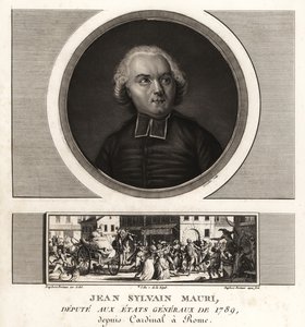 Jean-Sylvain Mauri or Jean-Sifrein Maury, French cardinal, archbishop and bishop of Montefiascone by Unbekannt