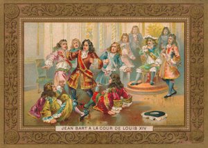 Jean Bart at the Court of Louis XIV by Unbekannt