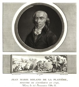 Jean Marie Roland de la Platiere, Minister of the Interior by Unbekannt