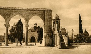 Jerusalem - Mosque El-Aksa, c1918-c1939 by Unbekannt