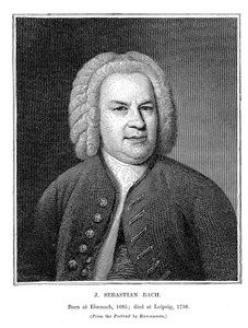Johann Sebastian Bach, German composer and organist, 1746 by Unbekannt