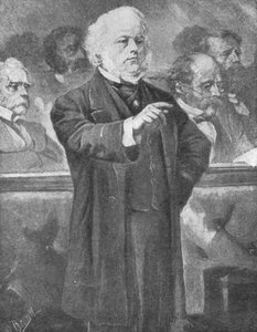 John Bright speaking in the House of Commons by Unbekannt