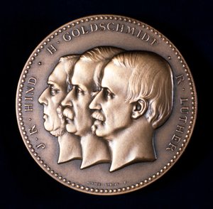 John Russell Hind, Hermann Goldschmidt and Robert Luther, Astronomers