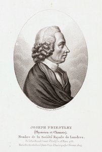Joseph Priestley, English-American Theologian and Chemist, c. 1780 by Unbekannt