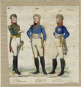 Jerome Bonaparte, King of Westphalia, Prince Louis Ferdinand of Prussia and Ludwig I of Bavaria