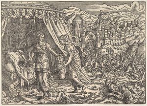 Judith and Holofernes, from Biblia, Frankfurt, 1564 by Unbekannt