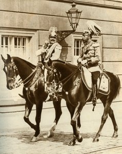 Kaiser Wilhelm II and King George V in Berlin, Germany, 1911, 1935