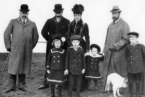 King Edward, the Kaiser, Queen Alexandra and King George, c1903