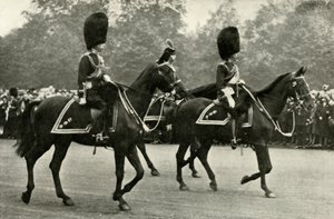 King George Riding With the Late King George V and the Prince of Wales