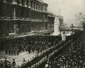 King George VI Attending Armistice Day Ceremony at the Cenotaph, Whitehall, Nov 11th, 1936, 1937 by Unbekannt